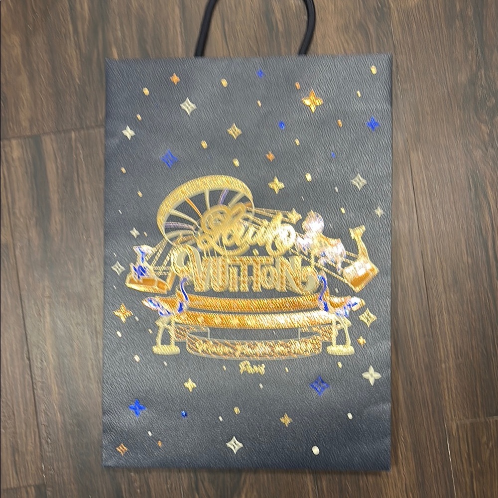 Louis Vuitton Black and Gold Gift Bag